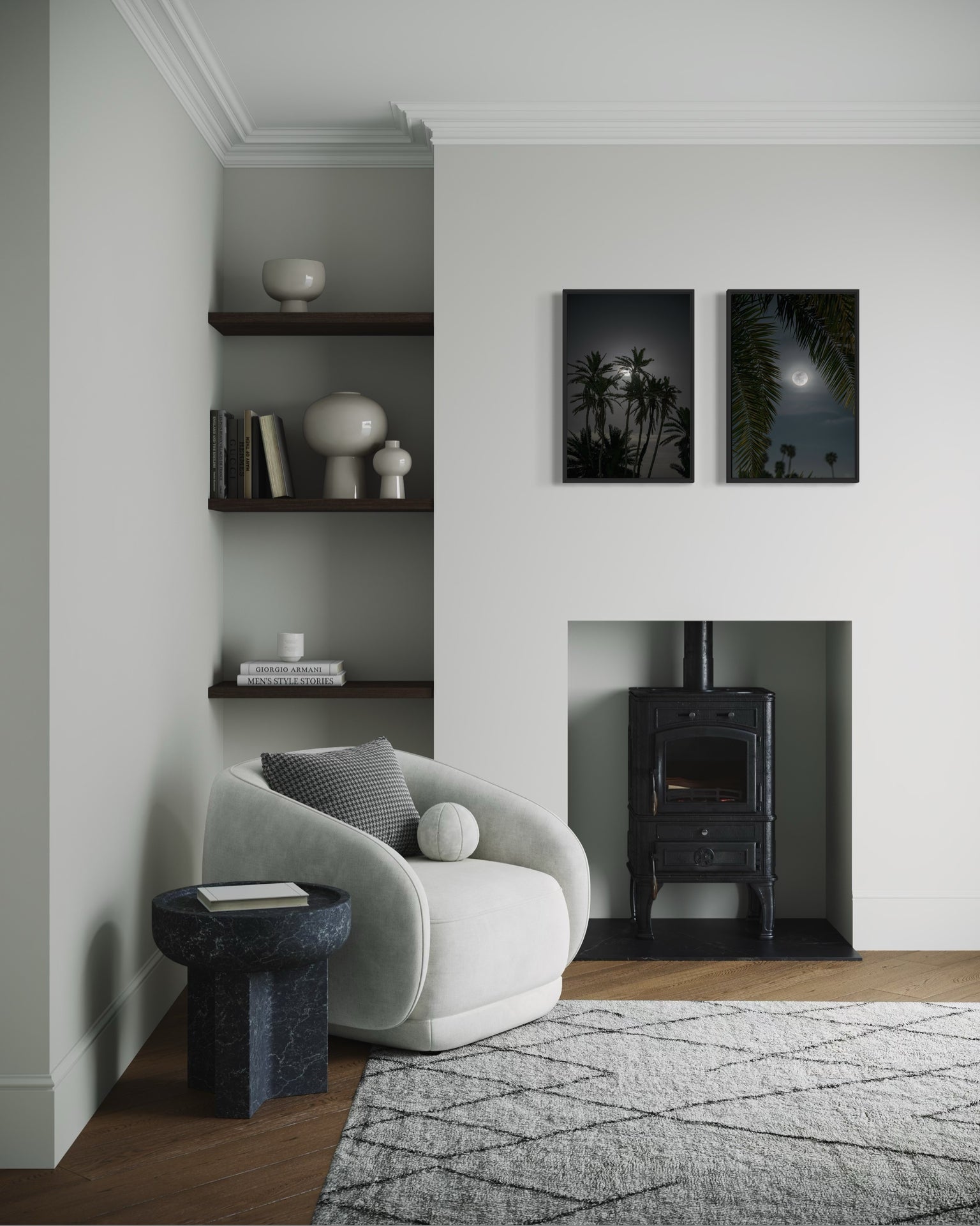 Set - Moon through the Palm Trees